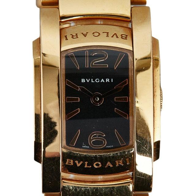 ブルガリ アショーマD 金無垢 腕時計 AAP26G クオーツ ブラック文字盤 K18 ゴールド レディース BVLGARI 中古 | 腕時計 ポータルサイト：腕時計新聞