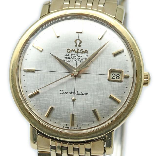 Omega Constellation Chronometer Automatic 168.004 VINTAGEオメガ コンステレーション 168.004 クロスライン Cal.561 クロノメーター搭載 自動巻き オーバーホール済み PAWN SHOP 質屋出店 中古 本物保証 京都屋質店