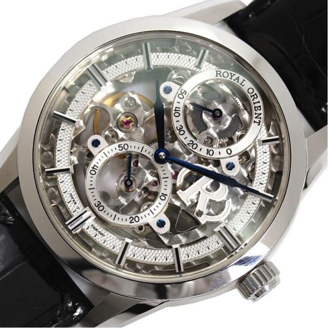 オリエント ORIENT ロイヤルオリエント FQ01-C00 手巻き スケルトン メンズ 腕時計 美品 中古 激安 おお蔵