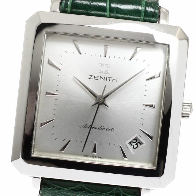 ゼニス ZENITH 90/01.0100.670 エリート スクエア デイト 自動巻き メンズ 良品 _932413 ev15 中古 ゼニス ZENITH 90/01.0100.670 エリート スクエア デイト 自動巻き メンズ 良品 _932413 ev15 中古