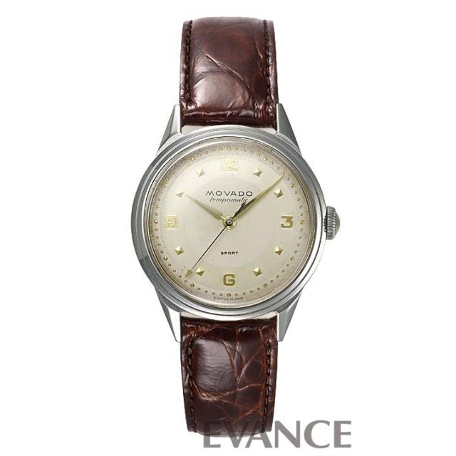 モバード テンポマチック 16191 シルバー メンズ MOVADO アンティーク 腕時計