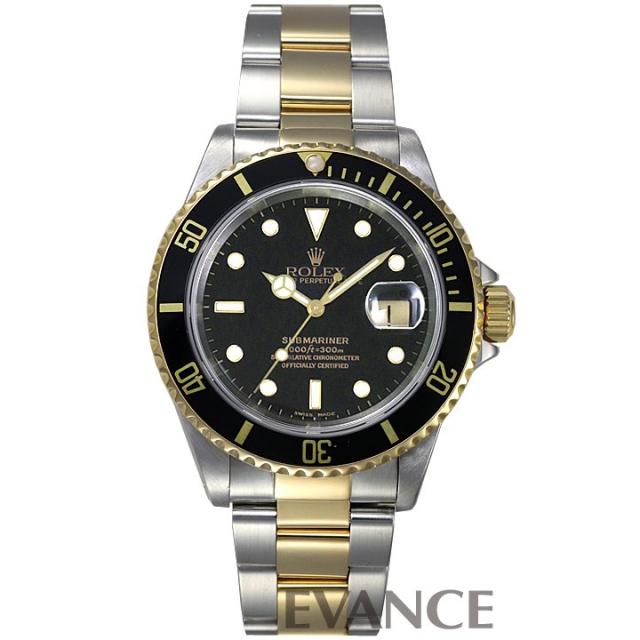 ロレックス サブマリーナデイト 16613 ブラック メンズ ROLEX 中古 腕時計