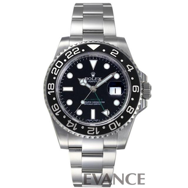 ロレックス GMTマスターII 116710LN 黒ベゼル メンズ ROLEX 中古 腕時計