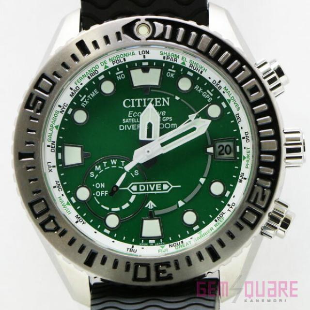 CITIZEN シチズン プロマスター マリーン 腕時計 チタン GPSソーラー デイデイト 未使用品 質屋出店 CC-5001-00W
