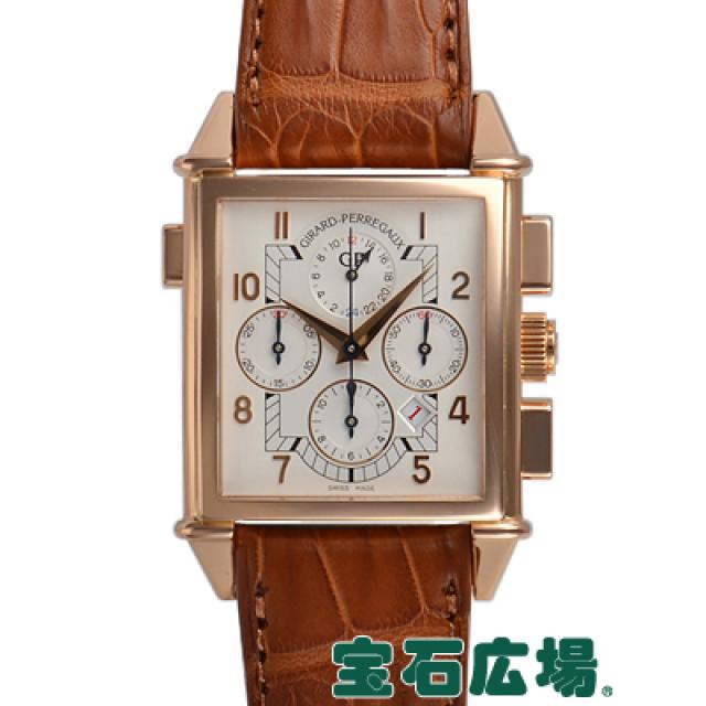 ジラール・ペルゴ ヴィンテージ1945 クロノグラフGMT 25975-52-111 中古 メンズ 腕時計