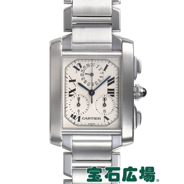 カルティエ タンクフランセーズ クロノリフレックス W51001Q3 中古 メンズ 腕時計