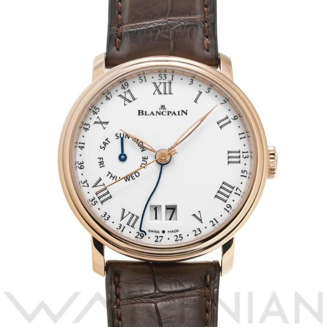ブランパン Blancpain ヴィルレ ウィークリー グランドデイト 8デイズ 6637 3631 55A ホワイト メンズ 腕時計