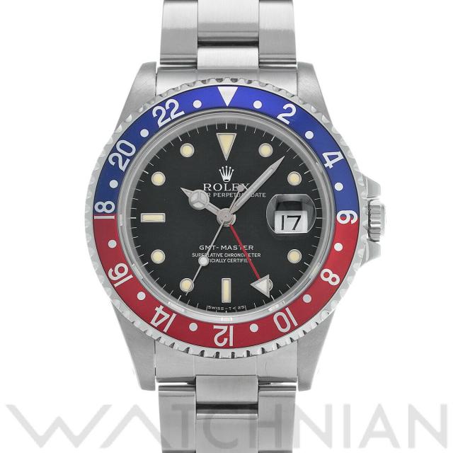 ロレックス ROLEX GMTマスター 16700 N番(1992年頃製造) ブラック メンズ 腕時計 ロレックス 時計 高級腕時計 ブランド 中古