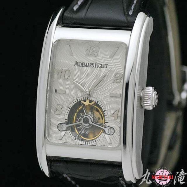オーデマ・ピゲ AUDEMARS PIGUET エドワール・ピゲ トゥールビヨン K18WG メンズ腕時計 手巻き 保証書付き