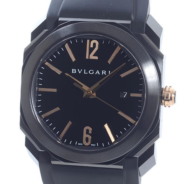 ブルガリ BVLGARI オクト ウルトラネロ BG0 41 BBSVDメンズ腕時計 ステンレスPVD加工 中古 A品