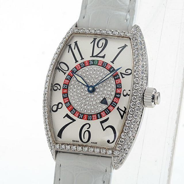フランクミュラー FRANCKMULLER ヴェガス 5850 VEGASDメンズ腕時計 ホワイトゴールド 中古 A品