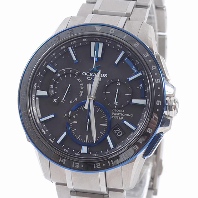 カシオ オシアナス OCW-G1200-1AJFメンズ腕時計 チタンxセラミック 中古 A品