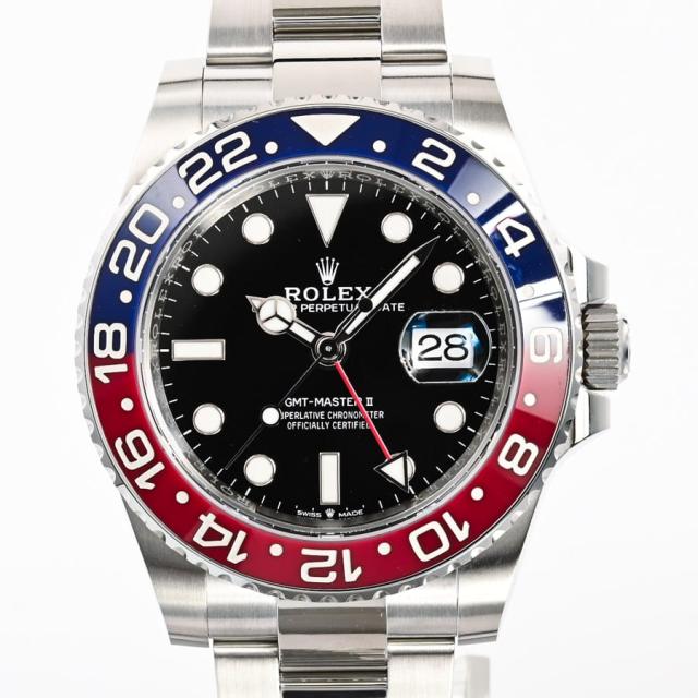 ロレックス GMTマスター2 腕時計 126710BLRO/OYS ランダム品番 ブラック メンズ 中古 SA品