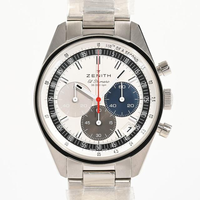 ゼニス クロノマスター オリジナル 腕時計 03.3200.3600/69.M320 シルバー メンズ 未使用品