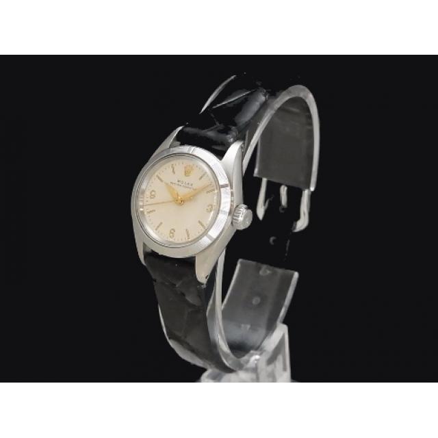 ロレックス – ROLEX – オイスターパーペチュアル 6623 エンジンターンドベゼル SSケース/革 自動巻き レディース 腕時計 Luxury Brand Selection  中古