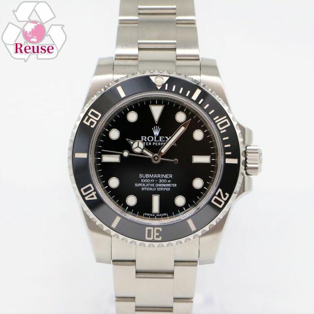 ロレックス ROLEX 腕時計 メンズウォッチ サブマリーナ 114060 文字盤/ブラック リユース品