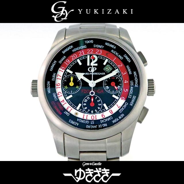 ジラール ペルゴ GIRARD-PERREGAUX フェラーリモデル ブラック文字盤 メンズ 腕時計 中古